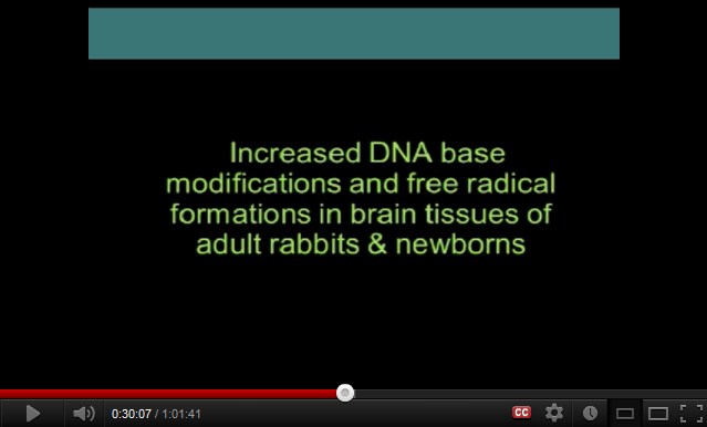 Resultat der
              Studie von Kurzwellenstrahlung an Kaninchen