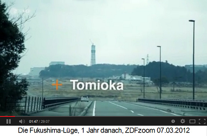Tomioka mit dem Atomkraftwerk
                Fukushima Daini