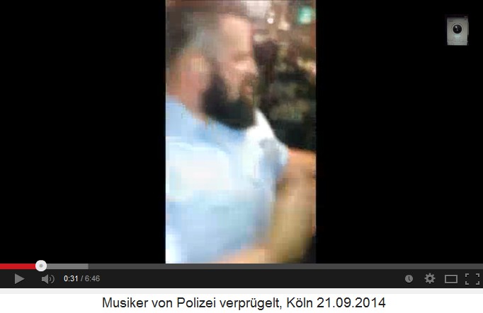 K�lner Scharia-Polizist verpr�gelt
                              Musiker 06