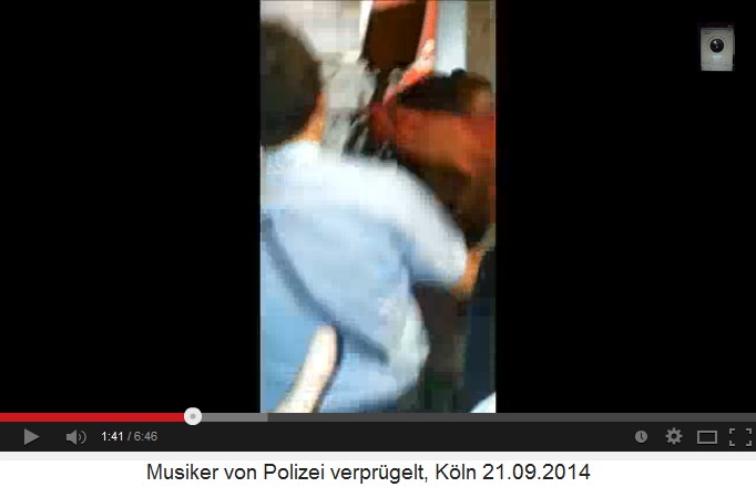 Ein zweiter Scharia-Polizist packt
                              die S�ngerin 01