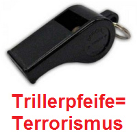 Laute
                Trillerpfeifen aus Plastik h�rt man �ber 1 Meile weit