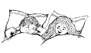 Thomas und Annika glcklich im Bett