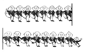 Pipis L�gengeschichte �ber 17 Glatzk�pfe, die
                      vorbeigekommen sein sollen