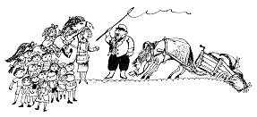 Pippi Langstrumpf begegnet Pferdequ�ler
                      Blomsterlund