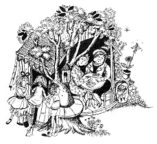 Kaffeekr�nzchen bei Frau Settergren mit Tante
                      Laura