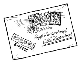Da kommt ein Brief von Vater Efraim
                      Langstrumpf an Pippi aus Taka-Tuka-Land mit der
                      Einladung, eine l�ngere Zeit in Taka-Tuka-Land zu
                      verbringen.