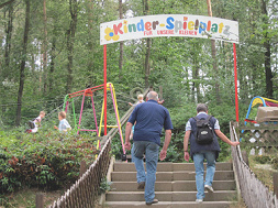 Entrance gate 01 in the bob running park of
                        Ibbenbueren, region of Muenster, North Rhine
                        Westfalia, Germany