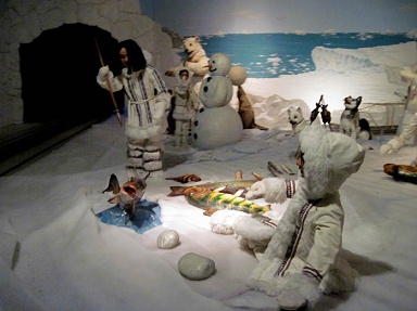 Theme railway in
                              Ibbenbueren 07, scenery with Eskimos
                              (Arctic)