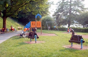 Rocking
                              horses on Rotseematte ("Red Lake
                              Meadow") in the region of Lucerne in
                              Switzerland