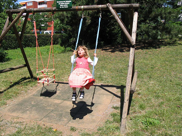 Swings with soft floor panels,
                                Saint Elisabeth hospital, Heidelberg