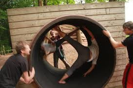 Hamster wheel 01 on the
                            playground of Ettlingen near Karlsruhe,
                            Germany