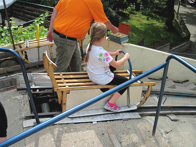 Summer luge run in Ibbenbueren 02,
                            start on a luge