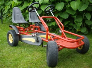 Drive a go-cart 11, a
                            go-cart as a twoseater with two wheels,
                            Goehren-Lebbin, Germany