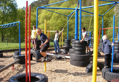 Movement playground with tires 02,
                                Siebenm�hlental (Seven Mills Valley),
                                Germany