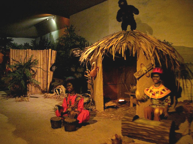 Tren de temas en Ibbenbueren 04, escena
                            con tambores de �frica