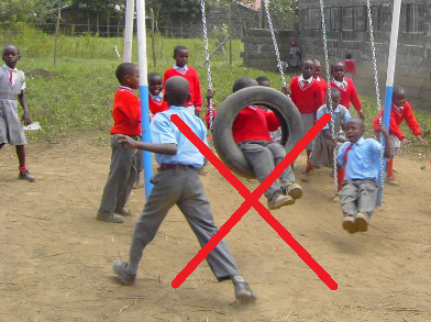 Columpio de neum�tico vertical
                                  negativo 06, posici�n sin vista,
                                  Nakuru, Kenia, �frica