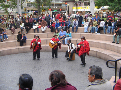 Amphitheater im Kennedy-Park in
                            Lima-Miraflores, Peru