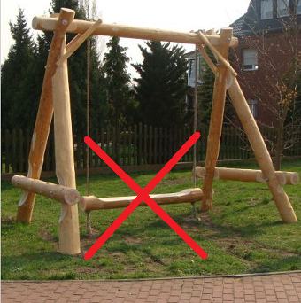 Langschaukel ohne Zwischenseile,
                            Cottbus
