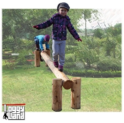 Balancierstamm 03 mit
                                      einbetonierten St�mmen, LoggyLand,
                                      Deutschland