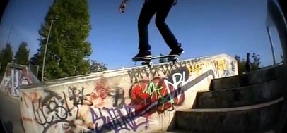 Skating
                            auf einem Gel�nder, Horfield, Bristol,
                            England