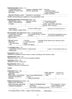 Vegetarisch Falken 13:
Kartoffelgerichte, Nudeln Vegetarisch Falken 13:
Kartoffelgerichte, Nudeln