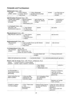 Vegetarisch Falken 25:
Kompotte, Fruchtspeisen Vegetarisch Falken 25: Kompotte,
Fruchtspeisen