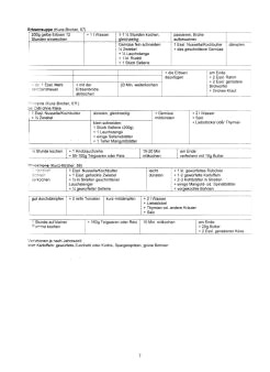 Vegetarisch Kunz-Bircher: Suppen 06 Vegetarisch Kunz-Bircher: Suppen 06