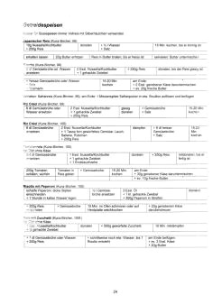 Vegetarisch
Kunz-Bircher: Getreidespeisen 01 Vegetarisch Kunz-Bircher:
Getreidespeisen 01