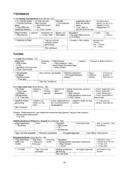 Vegetarisch Kunz-Bircher:
Früchtebrot, Kuchen Vegetarisch Kunz-Bircher: Früchtebrot,
Kuchen