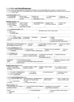 Vegetarisch
Oberdörffer: Kartoffeln und Kartoffelspeisen
01 Vegetarisch Oberdörffer: Kartoffeln und
Kartoffelspeisen 01