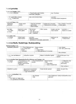 Vegetarisch Oberdörffer:
Nudelgerichte 01 Vegetarisch Oberdörffer: Nudelgerichte
01