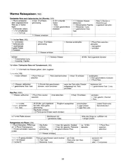 Vegetarisch
Oberdörffer: Warme Reisspeisen 01 Vegetarisch Oberdörffer: Warme
Reisspeisen 01