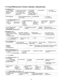 Vegetarisch
Oberdörffer: Bratlinge, Getreidespeisen Vegetarisch Oberdörffer: Bratlinge,
Getreidespeisen