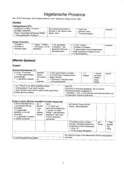 Vegetarisch Treichlinger:
Salate, Suppen Vegetarisch Treichlinger: Salate,
Suppen