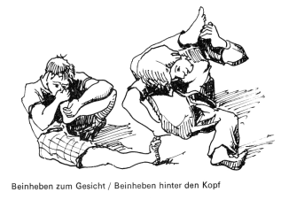 Beinheben zum Gesicht