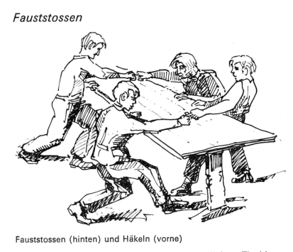 H�keln und Fauststossen