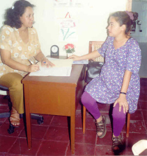 o una ginec�loga (aqu�
                                durante una consulta)