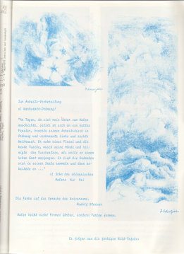 Tafel 00: Blumen und Wolken
in Blau (7. Schuljahr) Tafel 00: Blumen und Wolken in Blau (7.
Schuljahr)