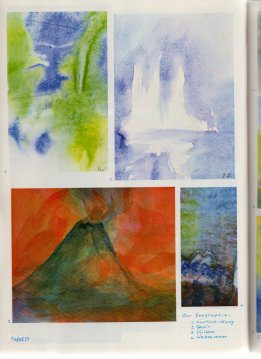 Tafel 27: Geographie-Studien: Kste,
                          Geysir, Vulkan und Wattenmeer