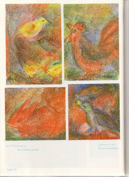 Tafel 43: Tierkunde 09 mit
Bilderbucharbeit in Bienenwachsfarben (6./7.
Schuljahr) Tafel 43: Tierkunde 09 mit
Bilderbucharbeit in Bienenwachsfarben (6./7.
Schuljahr)