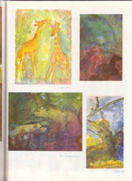 Tafel 48: Tierkunde 14 mit
                          Bilderbucharbeit in Aquarellfarben 02 (5., 8.
                          und 9. Schuljahr)