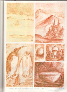 Tafel 72: Studien mit Rötel
(ab 5. Schuljahr) Tafel 72: Studien mit Rötel (ab 5.
Schuljahr)