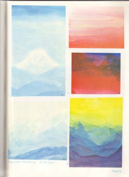 Tafel
74: Schichtübungen 04 mit Aquarellfarben (8.
Schuljahr) Tafel 74: Schichtübungen 04 mit
Aquarellfarben (8. Schuljahr)