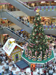 Centro comercial, en
                        ingl�s "shopping mall" o
                        "shopping mall", aqu� p.e. en Los
                        Angeles