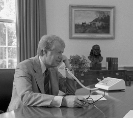 Llamar
                        con galanter�a como un presidente sensible, aqu�
                        Presidente Carter de los EUA (1977)