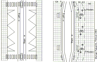 Tramstation









                                                          in
                                                          Fussg�ngerzone
                                                          mit
                                                          Zweirichtungsveloweg
                                                          hinter dem
                                                          Tramh�uschen
                                                          hindurch