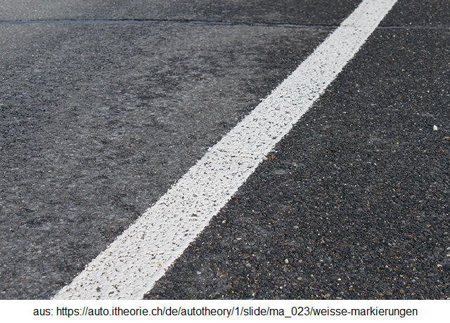 17. Weisse
                            Markierungen
