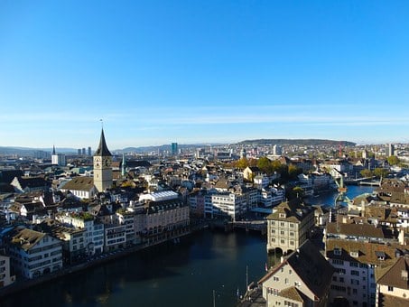 Zürich, Sicht auf die Limmat Zürich, Sicht auf die Limmat