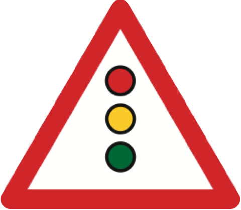 24. Gefahrensignal: Achtung Ampel /
Lichtsignale (Art. 14) 24.
Gefahrensignal: Achtung Ampel /
Lichtsignale (Art. 14)