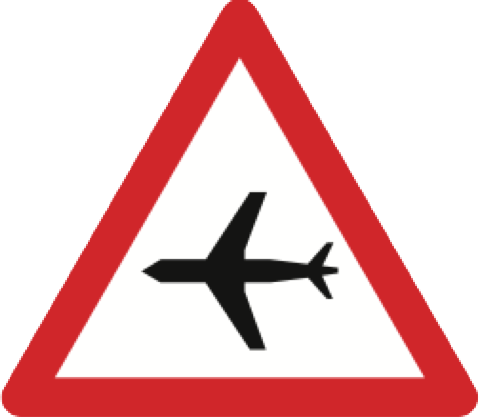 25. Gefahrensignal: Achtung
Flugzeuge (Art. 14) 25.
Gefahrensignal: Achtung Flugzeuge (Art.
14)